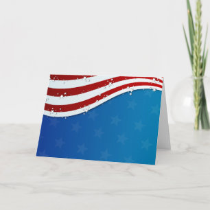 patriotisk 4th av det juli kortet - förbigå kort