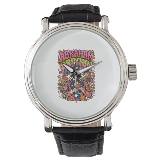 Patriotisk Abraham Dricker Retro Armbandsur (Framsida)