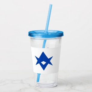 Patriotisk akrylkopp med Toyota Citys flagga Take Away Mugg