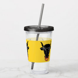 Patriotisk akryltumbler med Uri-flagg, Schweiz Take Away Mugg