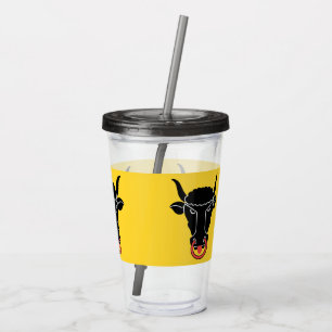 Patriotisk akryltumbler med Uri-flagg, Schweiz Take Away Mugg