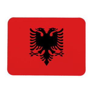 Patriotisk albansk flagga magnet