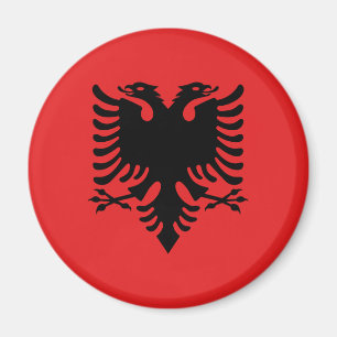 Patriotisk albansk flagga magnet