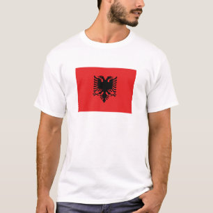 Patriotisk albansk flagga t-shirt