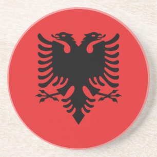 Patriotisk albansk flagga underlägg