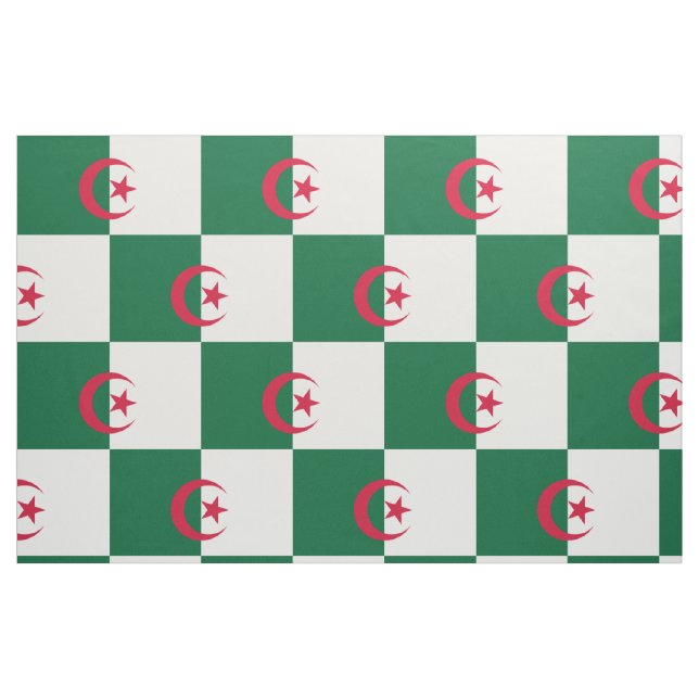 Patriotisk algerisk flagga tyg (Fat Quarter)