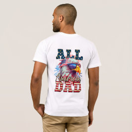 Patriotisk All Amerikansk Pappa 1776-2026 T Shirt