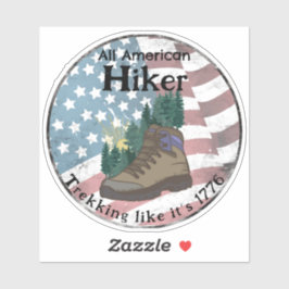 Patriotisk All Amerikansk Vandrare  Klistermärken