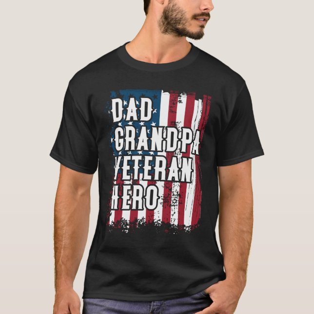 Patriotisk Amercian för hjälte för T Shirt (Framsida)