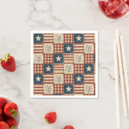 Patriotisk Americana 4 juli minnesdag Pappersservett