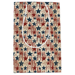 Patriotisk Americana USA Fyrverkeri Stjärnor 4:e J