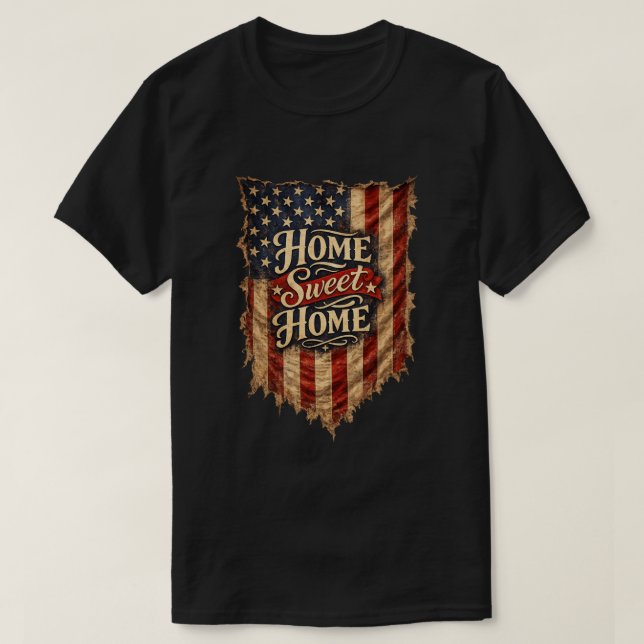 Patriotisk amerikan (10) t shirt (Design framsida)