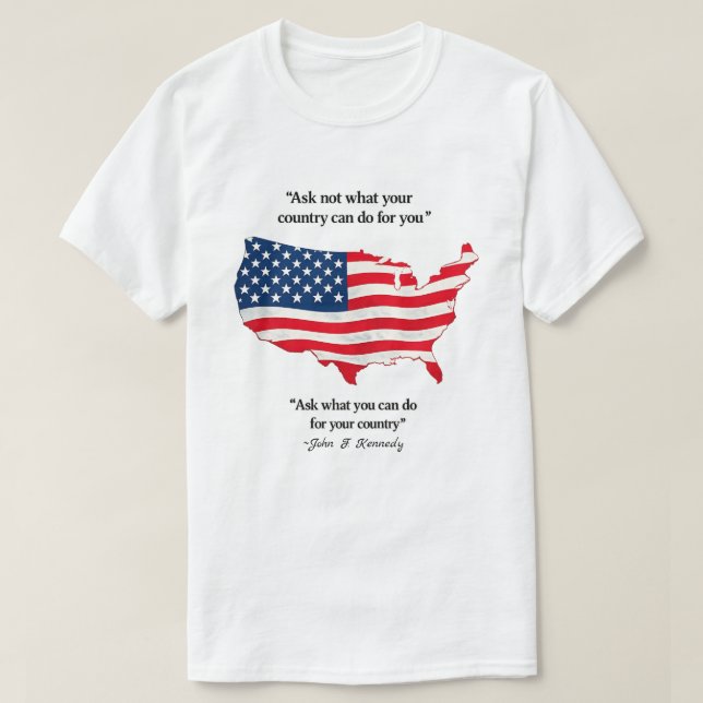 Patriotisk amerikan (13b) t shirt (Design framsida)