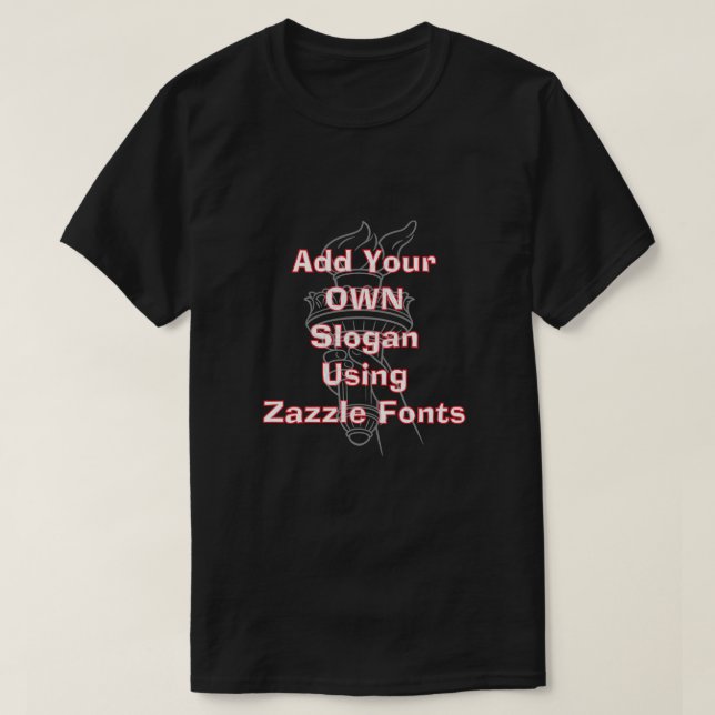 Patriotisk amerikan (1c) t shirt (Design framsida)
