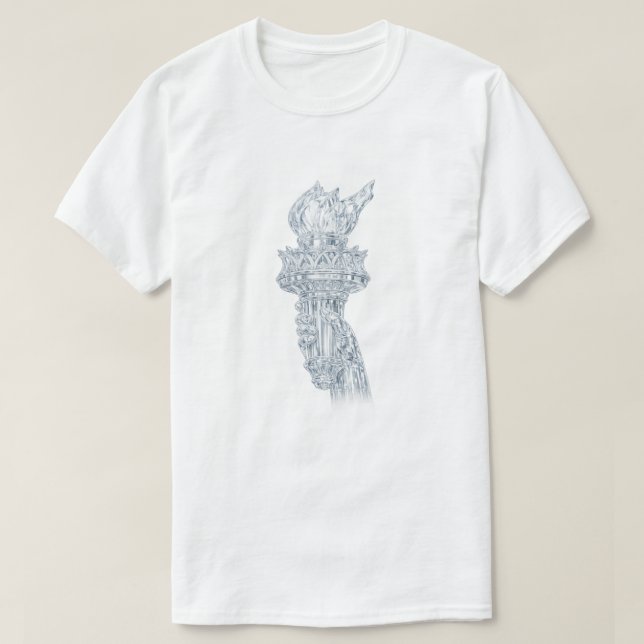 Patriotisk amerikan (1e) t shirt (Design framsida)