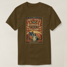 Patriotisk Amerikan (4) T-Shirt