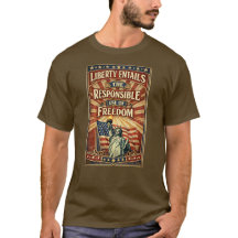 Patriotisk Amerikan (4) T-Shirt