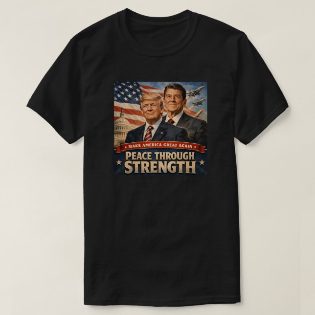 Patriotisk Amerikan (6) T-Shirt (Design framsida)