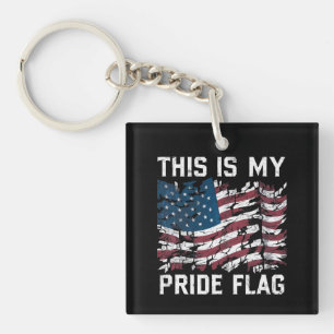 Patriotisk amerikan Detta är min stolthetsflagga U