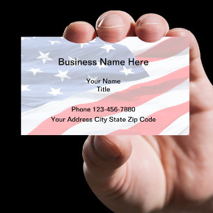 Patriotisk amerikandesign visitkort