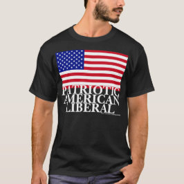 Patriotisk amerikanliberal person t-shirt
