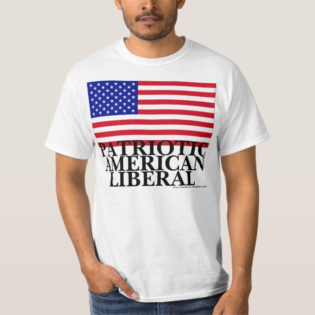 Patriotisk amerikanliberal person tröja (Framsida)