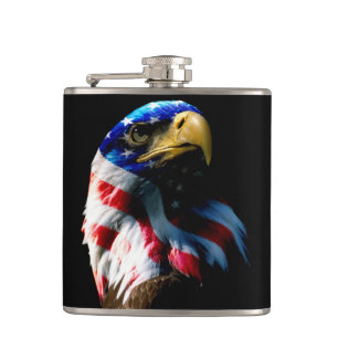 Patriotisk amerikanörn fickplunta