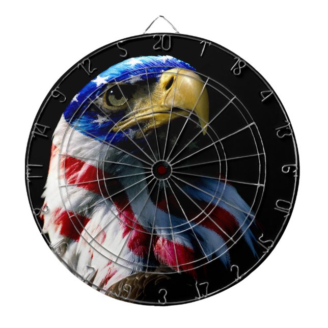 Patriotisk amerikanörn piltavla (Framsidan)
