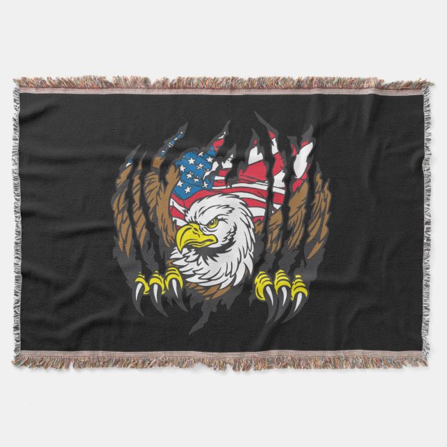 Patriotisk amerikanörnUSA flagga Mysfilt (Framsidan)