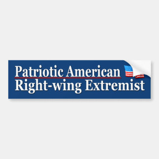 Patriotisk amerikanright wingextremist bildekal