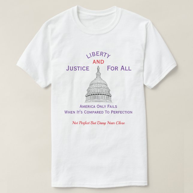 Patriotisk amerikansk (3c) T-shirt (Design framsida)