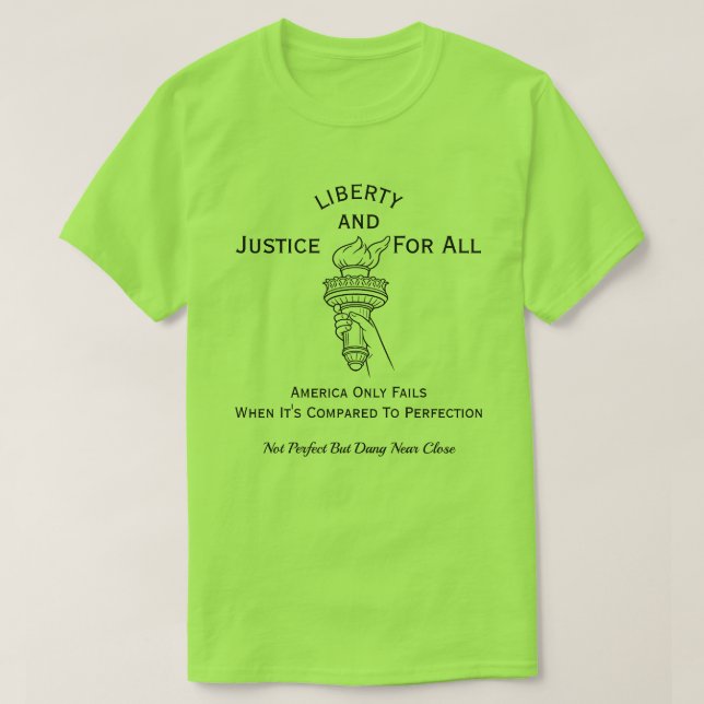 Patriotisk amerikansk (3e) T-shirt (Design framsida)