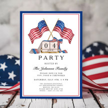 Patriotisk amerikansk flagg 4:e juli-fest