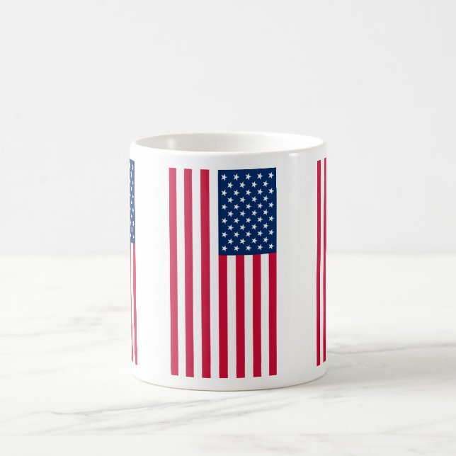Patriotisk amerikansk flagg-kopp USA-gåva Kaffemugg (Center)
