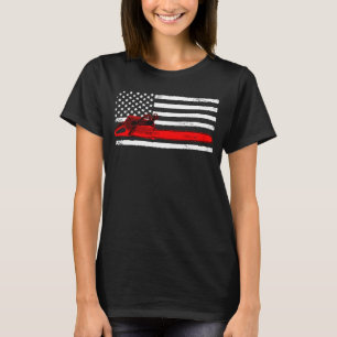 Patriotisk amerikansk flagg logger män kvinnor bar t shirt