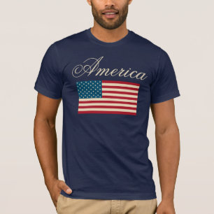 Patriotisk amerikansk flagg T-shirt Tröja Present