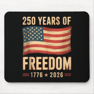 Patriotisk amerikansk flagga 4 juli 250-årsjubileu musmatta