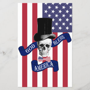 Patriotisk amerikansk flagga flygblad