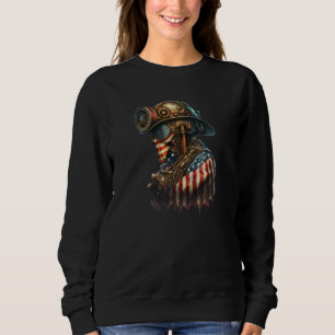 Patriotisk amerikansk flagga för militära veterane t shirt