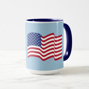 Patriotisk amerikansk flagga kaffemugg present