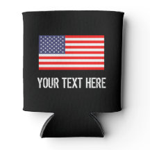 Patriotisk amerikansk flagga kan kyla | Anpassa
