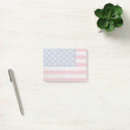 Patriotisk amerikansk flagga post-it block