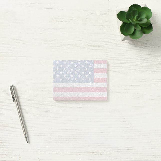 Patriotisk amerikansk flagga post-it block (Kontor)