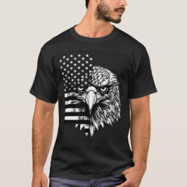 Patriotisk amerikansk flagga t shirt