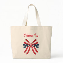 Patriotisk amerikansk flaggbåge 4 juli monogram