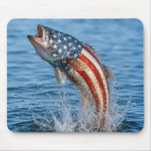 Patriotisk amerikansk flaggfisk musmatta