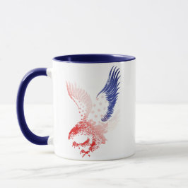Patriotisk amerikansk flaggörn mugg