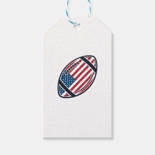Patriotisk Amerikansk Fotboll Vintage Vektor Desig Presentetikett