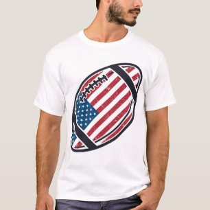 Patriotisk Amerikansk Fotboll Vintage Vektor Desig T Shirt