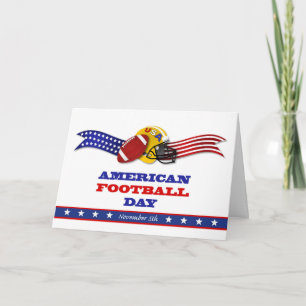 Patriotisk amerikansk fotbollsdag 5 november kort